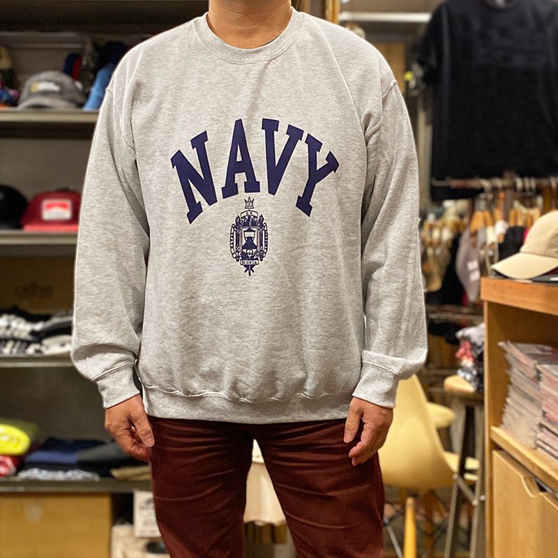 画像2: U.S. NAVY CREWNECK (ASH) (2)