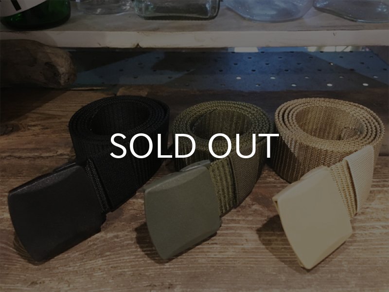 画像1: ミリタリーウェブベルト / MILITARY WEB BELT (1)