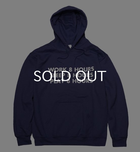 画像1: 8 HOURS HOODIE (NAVY) (1)