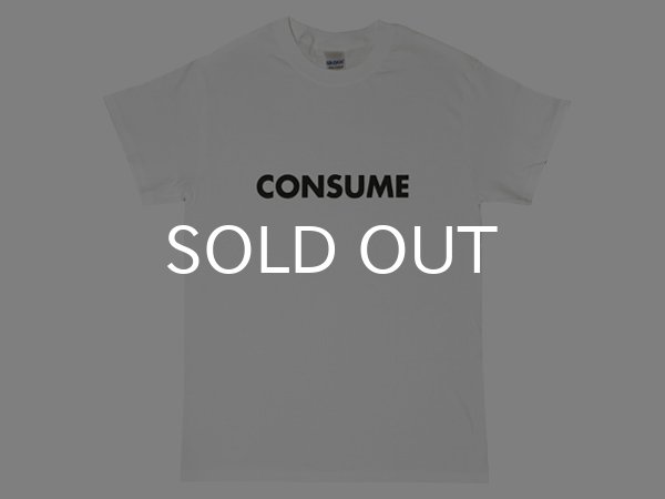 画像1: CONSUME Tシャツ (WHITE) (1)