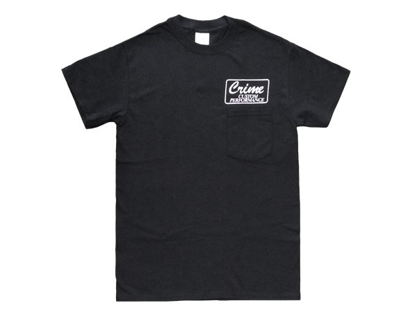 画像1: CRIME Tシャツ / POCKET CUSTOM LOGO (BLACK) (1)