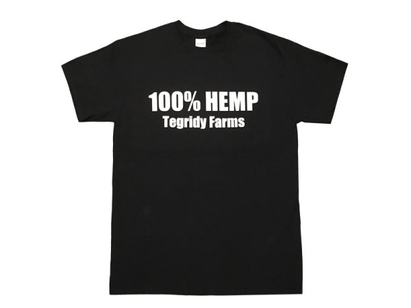 画像1: 100% HEMP TEGRIDY FARMS Tシャツ (BLACK) (1)