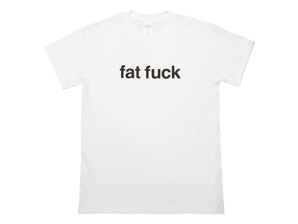 画像1: FAT FUCK Tシャツ (WHITE) (1)