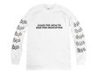 画像1: GUERRILLA BASE GALLERY ロングスリーブTシャツ / GOOD FOR HEALTH (WHITE/BLACK) (1)