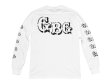 画像2: GUERRILLA BASE GALLERY ロングスリーブTシャツ / GOOD FOR HEALTH (WHITE/BLACK) (2)