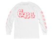 画像2: GUERRILLA BASE GALLERY ロングスリーブTシャツ / GOOD FOR HEALTH (WHITE/PINK) (2)