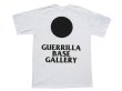 画像1: GUERRILLA BASE GALLERY Tシャツ / SUN (WHITE/BLACK) (1)