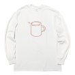 画像1: MUG ロングスリーブTシャツ (WHITE/RED) (1)