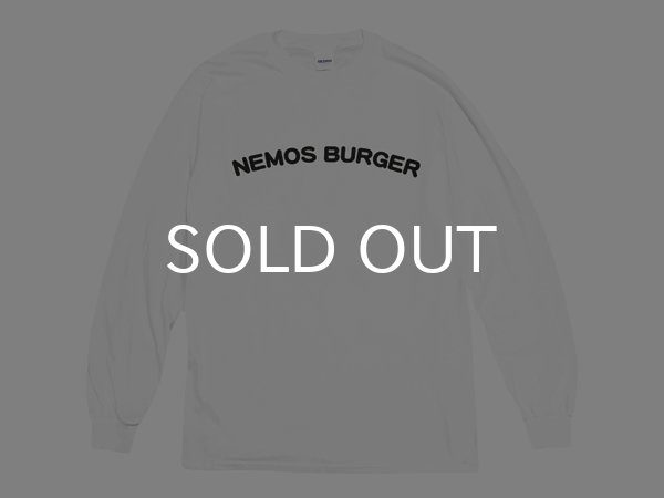 画像1: NEMOS BURGER ロングスリーブTシャツ (WHITE) (1)