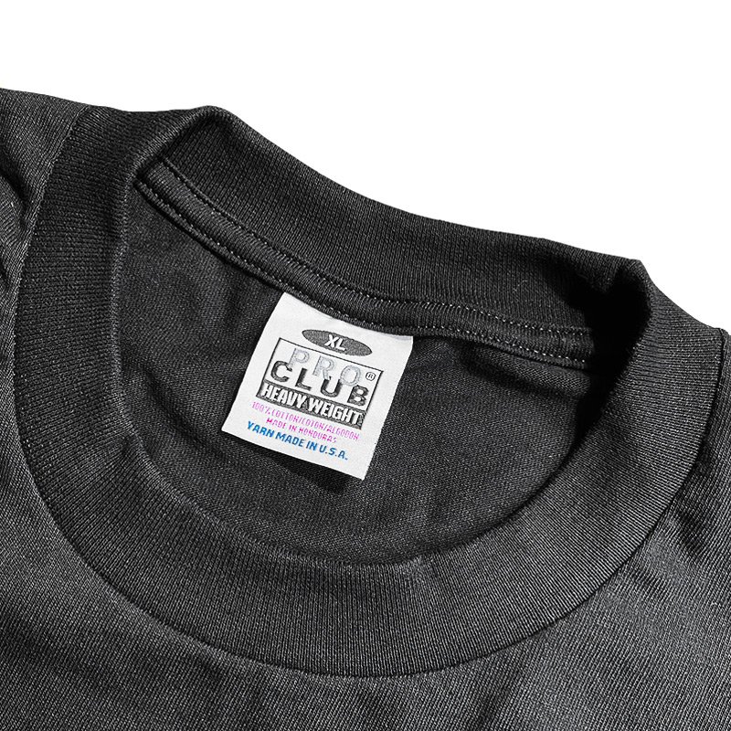 画像5: PRO CLUB プロクラブ 6.5 OZ HEAVYWEIGHT ロングスリーブTシャツ (BLACK) (5)