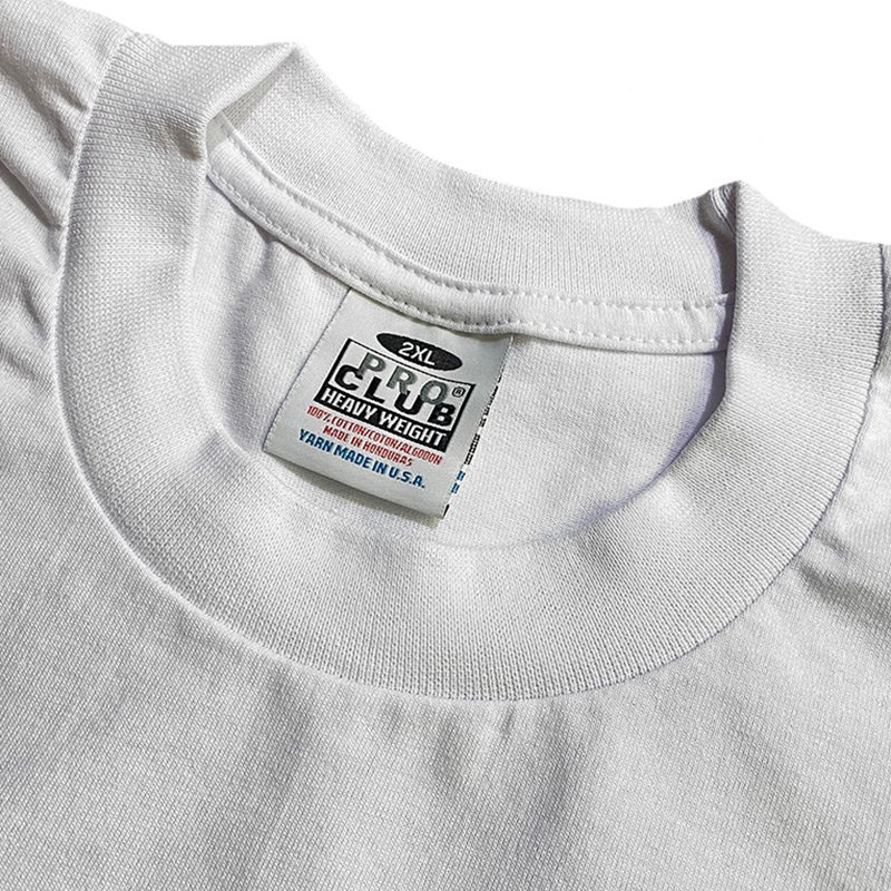画像4: PRO CLUB プロクラブ 6.5 OZ HEAVYWEIGHT ロングスリーブTシャツ (WHITE) (4)