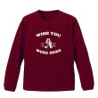 画像1: WISH YOU WERE HERE ロングスリーブTシャツ (MAROON) (1)