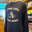 画像2: WISH YOU WERE HERE ロングスリーブTシャツ (NAVY) (2)