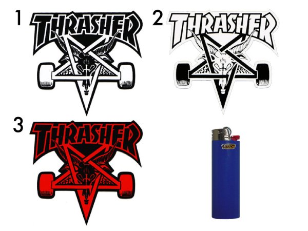 画像1: THRASHER / SK8 GOAT ステッカー (1)