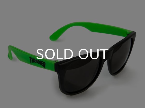 画像1: THRASHER / SUNGLASS サングラス (GREEN) (1)