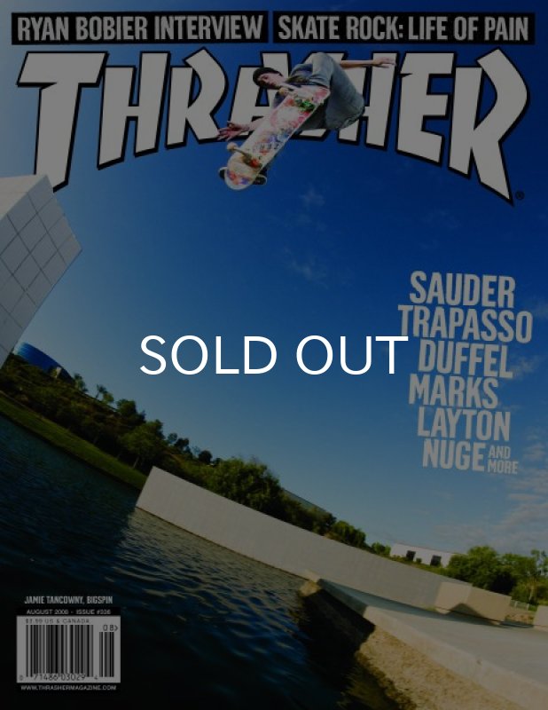 画像1: THRASHER / MAGAZINE 2008年8月号 #336 (1)