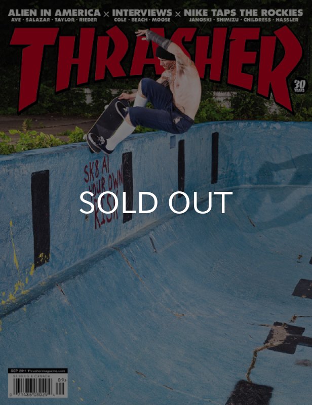 画像1: THRASHER / MAGAZINE 2011年9月号 #374 (1)
