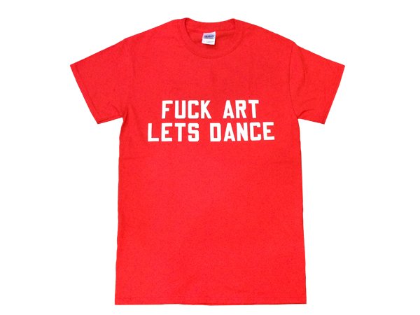 画像1: FUCK ART LETS DANCE Tシャツ (RED) (1)