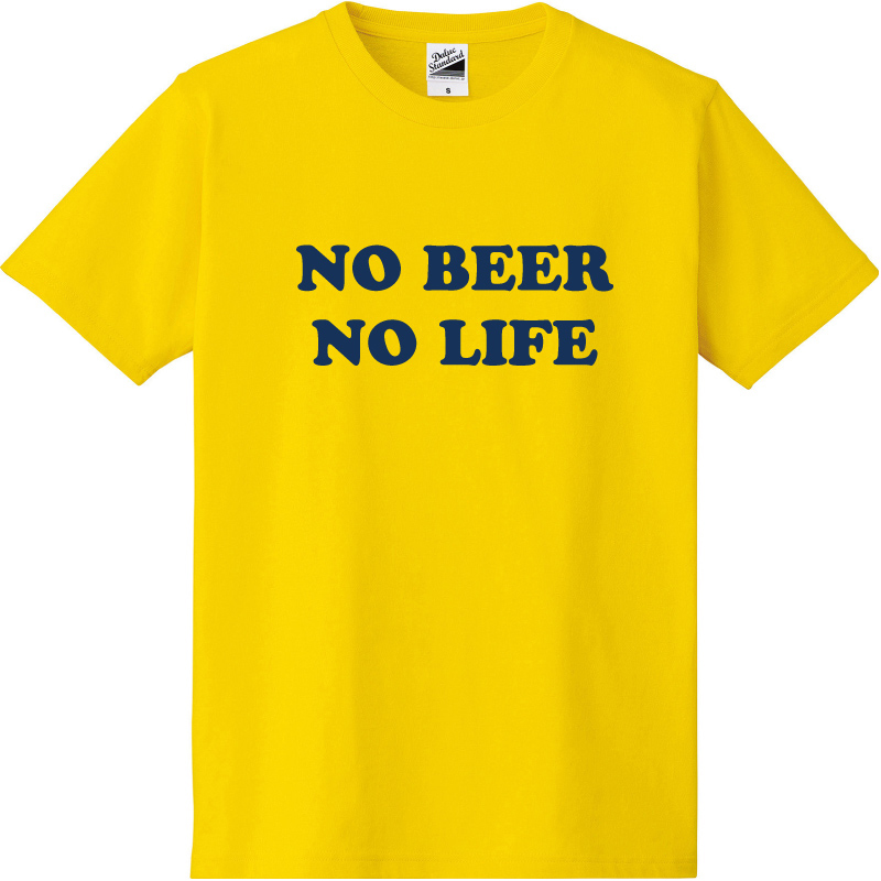 【SALE】NO BEER NO LIFE Tシャツ (DAISY/NAVY)