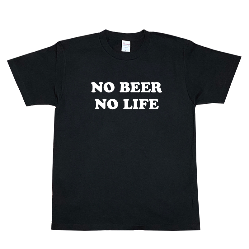 NO BEER NO LIFE Tシャツ (BLACK)