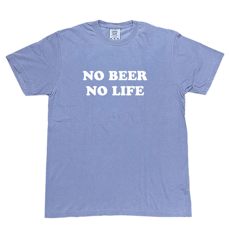 NO BEER NO LIFE Tシャツ (BLUE JEAN)