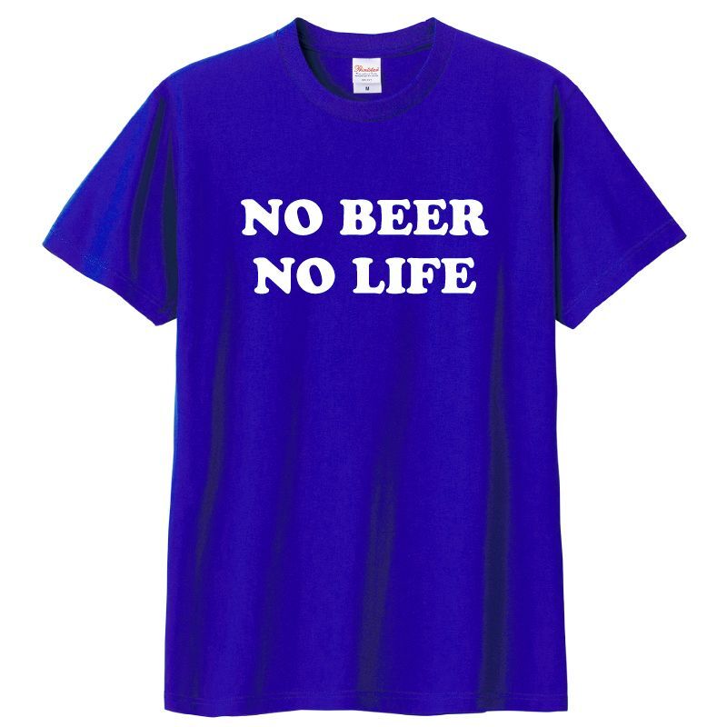 【SALE】NO BEER NO LIFE Tシャツ (JAPAN BLUE)