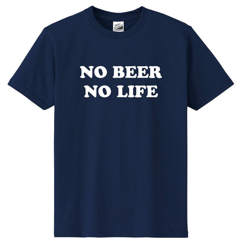 NO BEER NO LIFE Tシャツ (METRO BLUE)