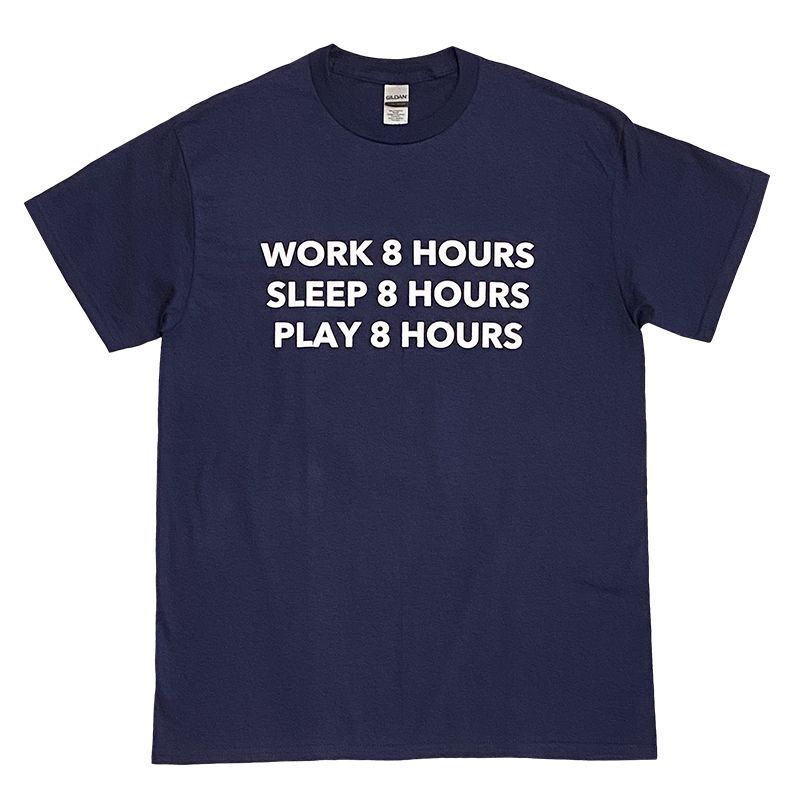 8 HOURS Tシャツ (NAVY)