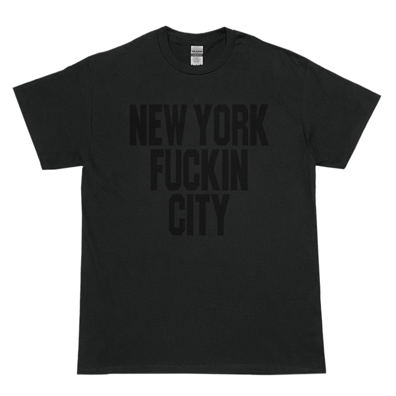 NEW YORK FUCKIN CITY Tシャツ (BLACK/BLACK)