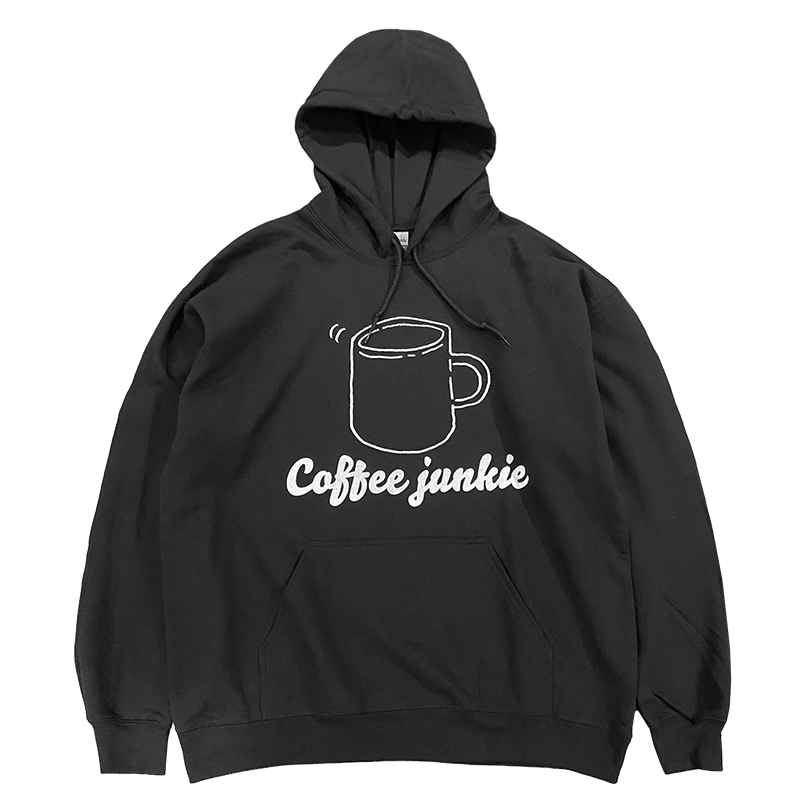 COFFEE JUNKIE HOODIE (BLACK)