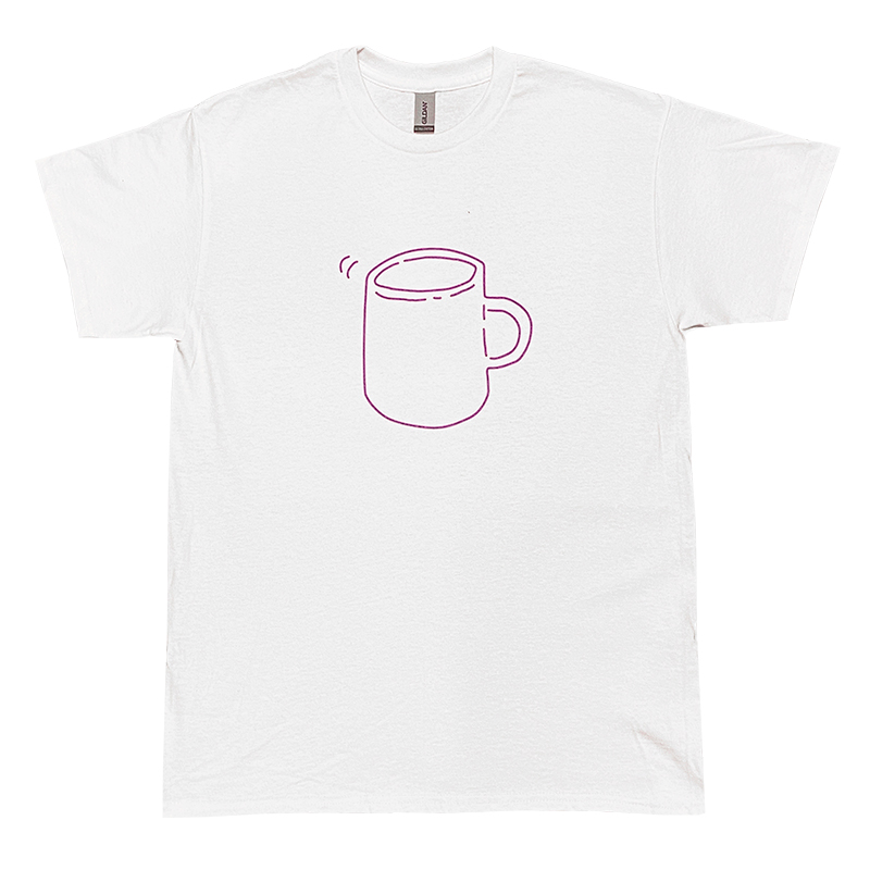 MUG Tシャツ (WHITE/ROSE VIOLET)