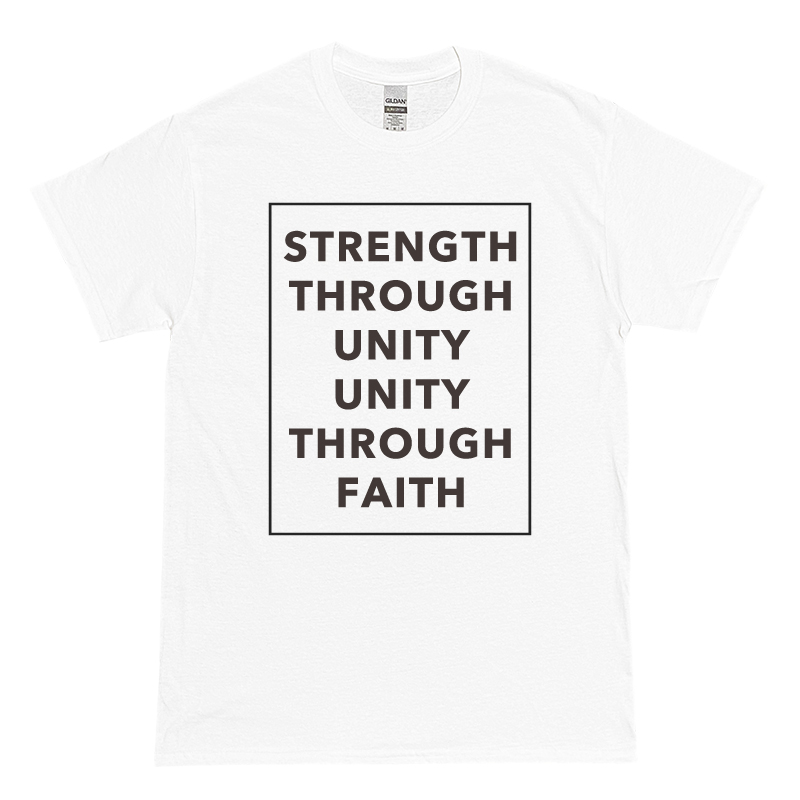 STRENGTH THROUGH UNITY Tシャツ (WHITE)【メンバー割有】