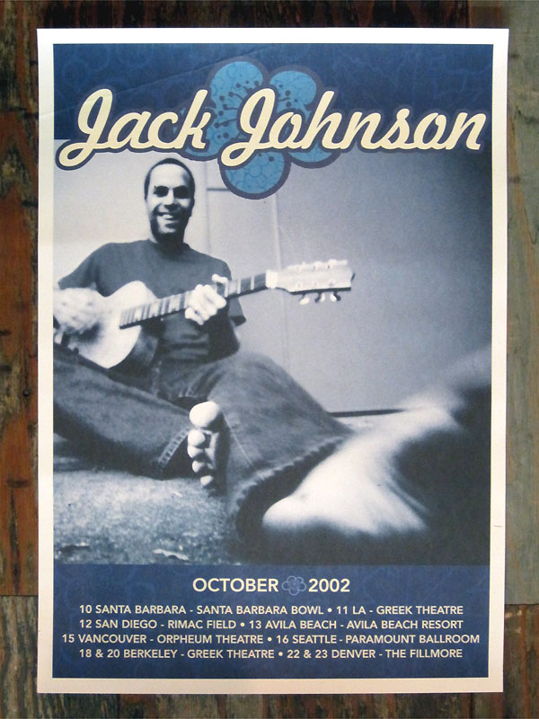 JACK JOHNSON ポスター / 2002 OCTOBER POSTER バンドTシャツ ロックTシャツ CRIME