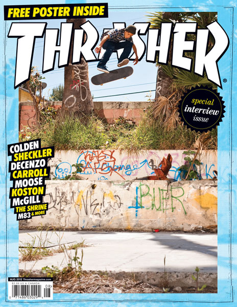 Thrasher Magazine 12年8月号 385 ポスター付 東京下北沢ショップcrime